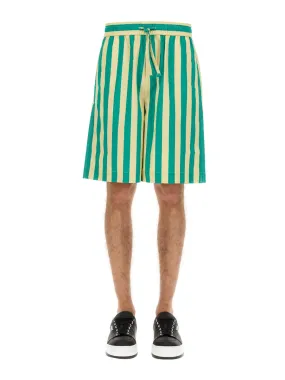 Striped Bermuda Shorts