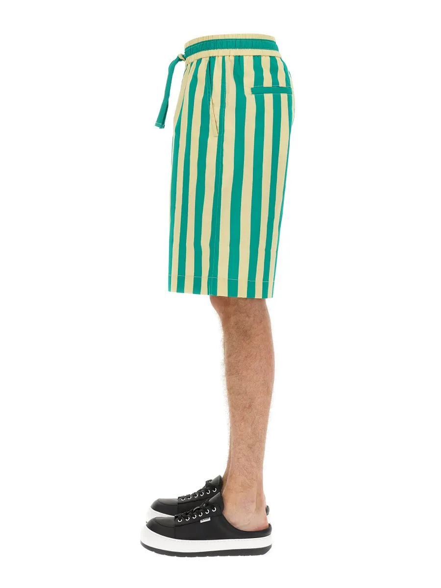 Striped Bermuda Shorts