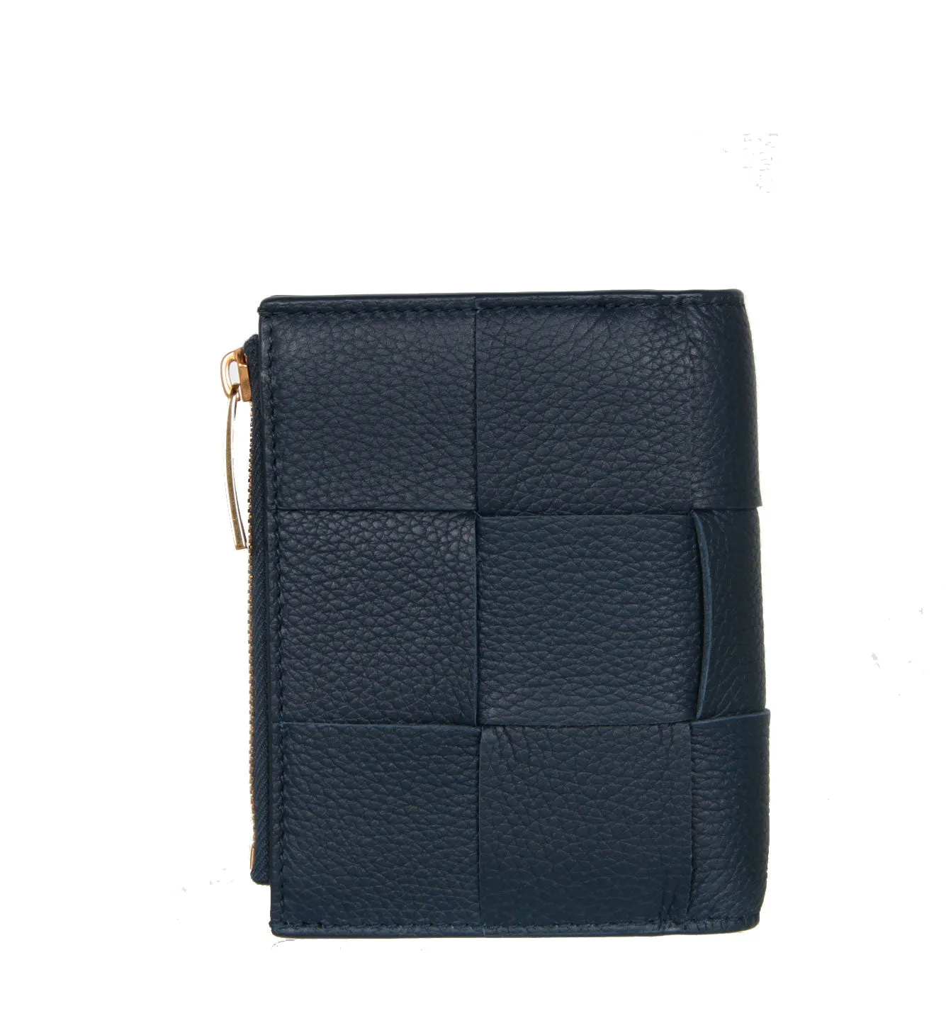 Deep Blue Bi-Fold Cassette Zip Wallet