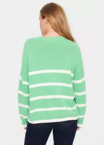 Terna Relaxed Fit Crew Neck Pullover by Saint Tropez | Look Again