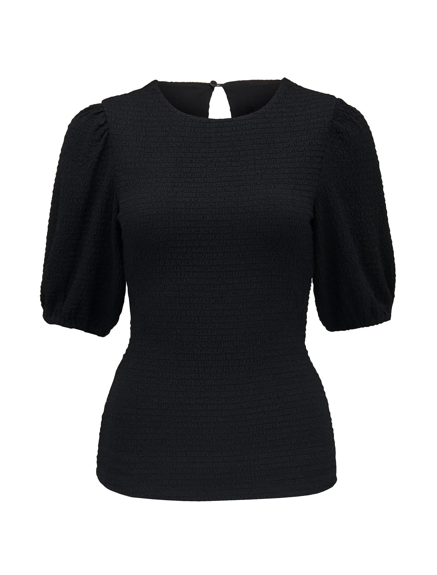 Jolanta Textured Top Puff Sleeve