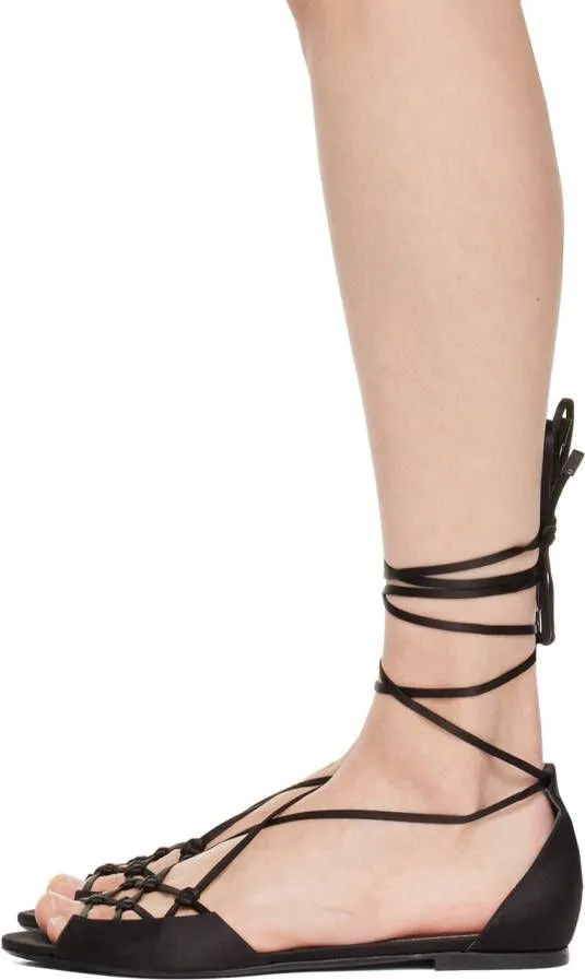 TOM FORD Black Wrap Sandals