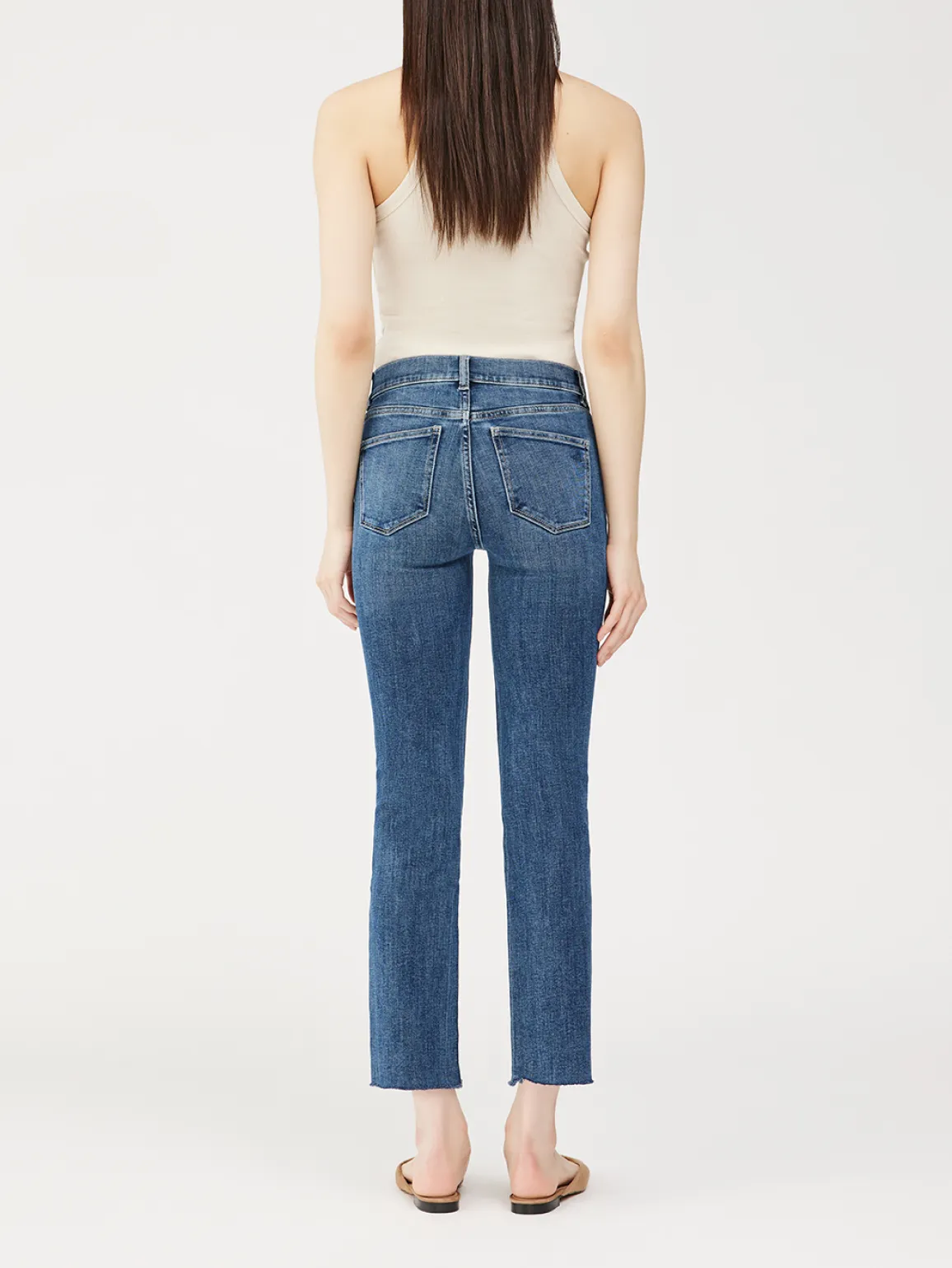 Mara Straight Mid Rise Ankle Jean