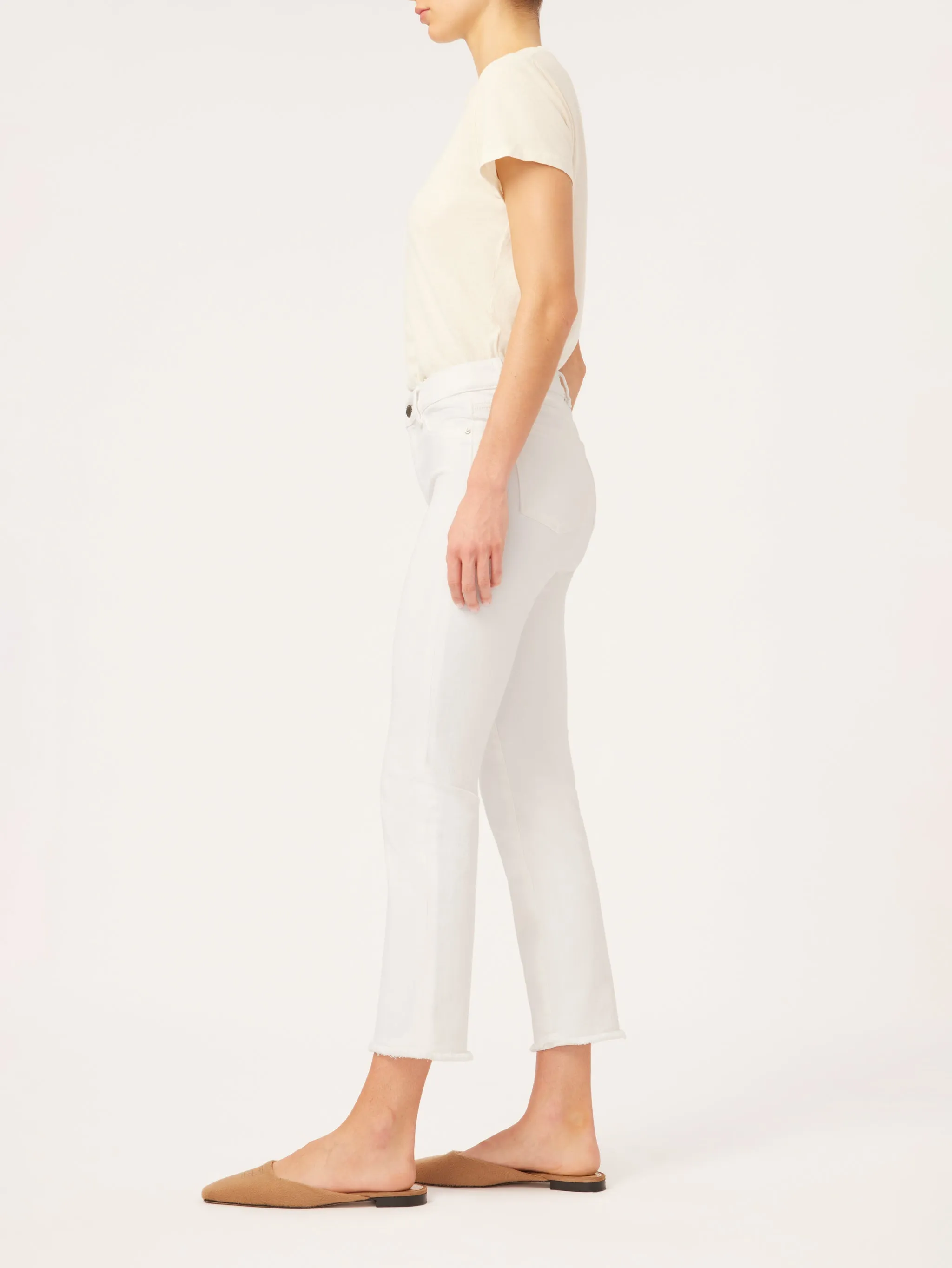 Mara Straight Mid Rise Ankle Jean