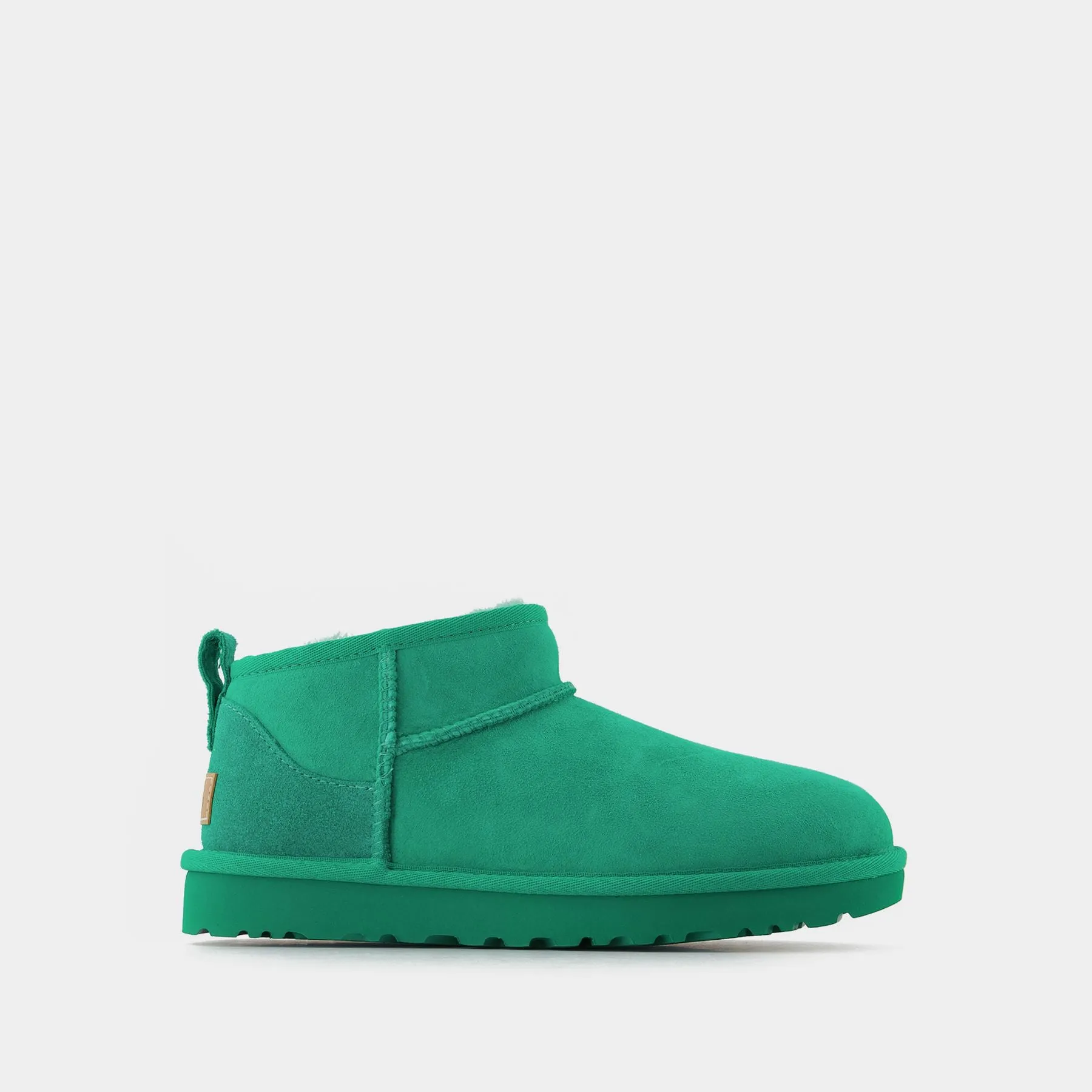 UGG  Classic Mini in Green Shearling