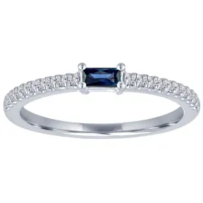 My Story The Julia Baguette Sapphire Diamond Ring