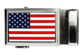 American Flag Beveled Golf Buckle for 1 3/8 Inch Straps