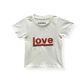 Vintage White KatieJ Tween Love Tee