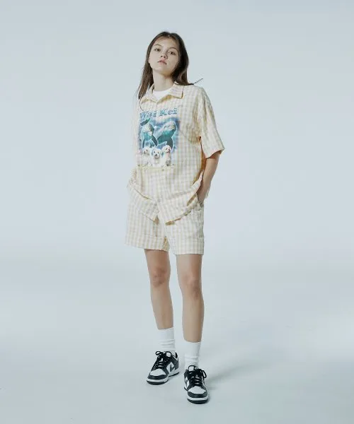 Wai Kei Unisex Street Style Cotton Logo Tee