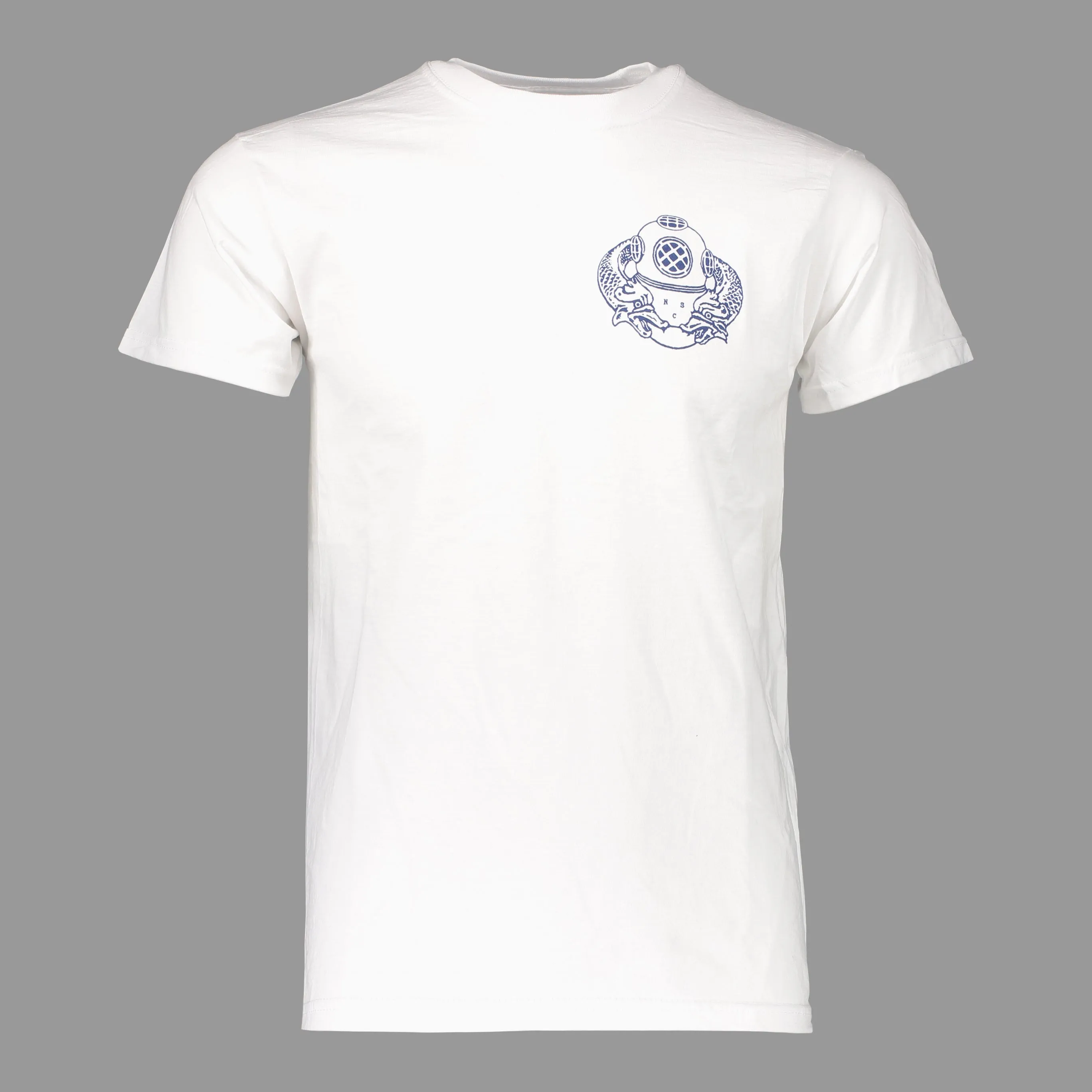 White Logo Tee