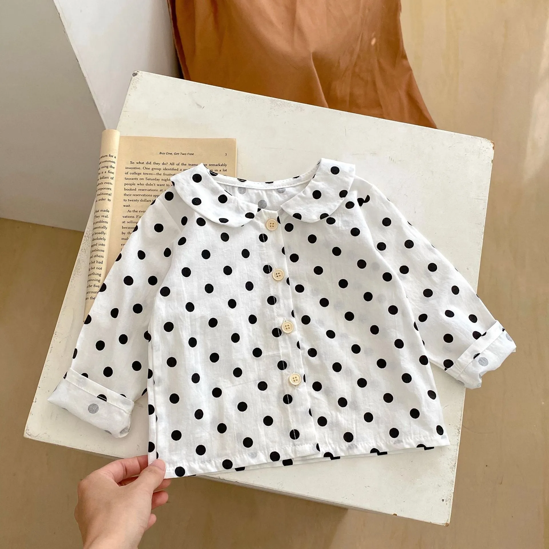 Wholesale Polka Dot Tops for Baby Girls