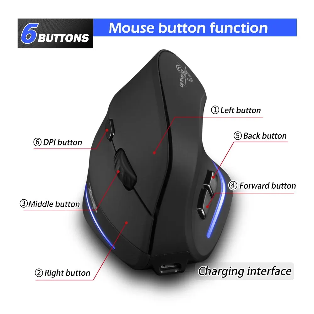 Wireless Gamer Mouse Optical 2.4G