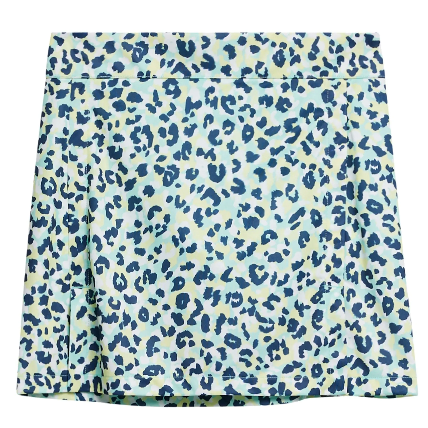 Womens Amelie TX Jersey Printed Mid Skirt Leopard Aruba Blue SS24