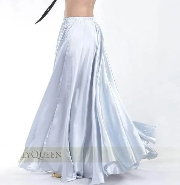 Shining Satin Long Skirt