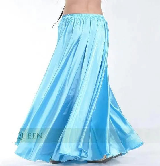 Shining Satin Long Skirt