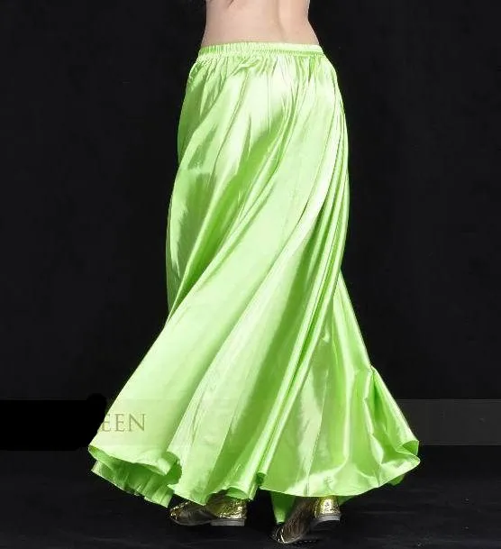 Shining Satin Long Skirt