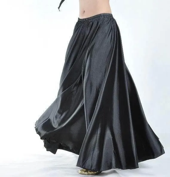 Shining Satin Long Skirt