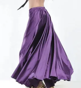 Shining Satin Long Skirt