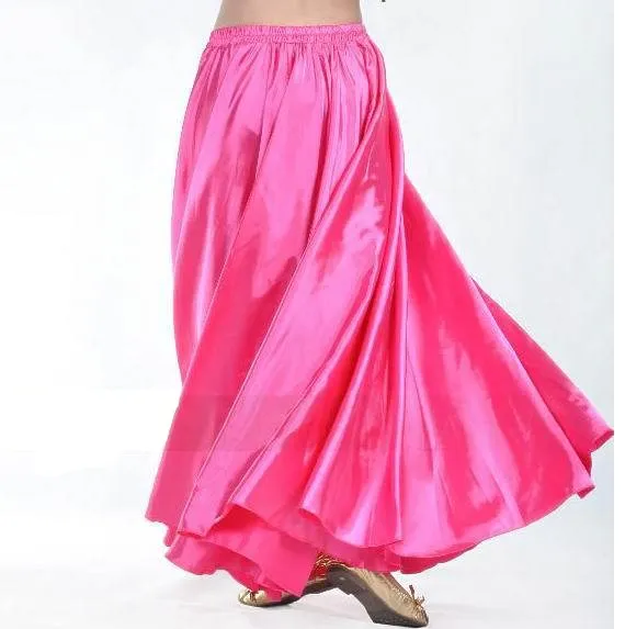 Shining Satin Long Skirt