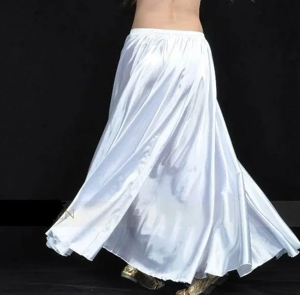 Shining Satin Long Skirt