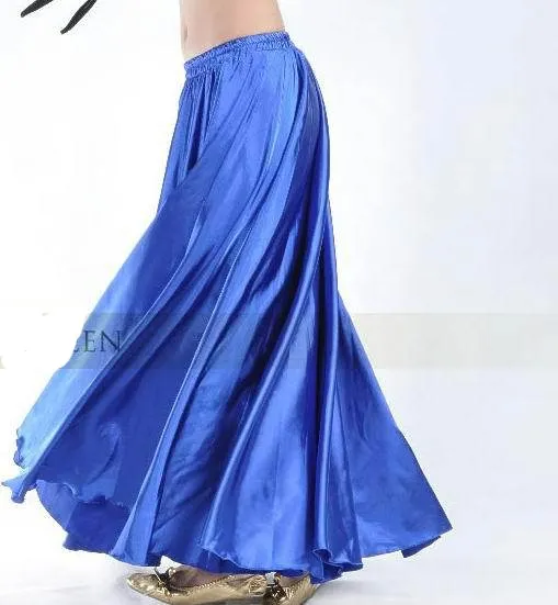 Shining Satin Long Skirt