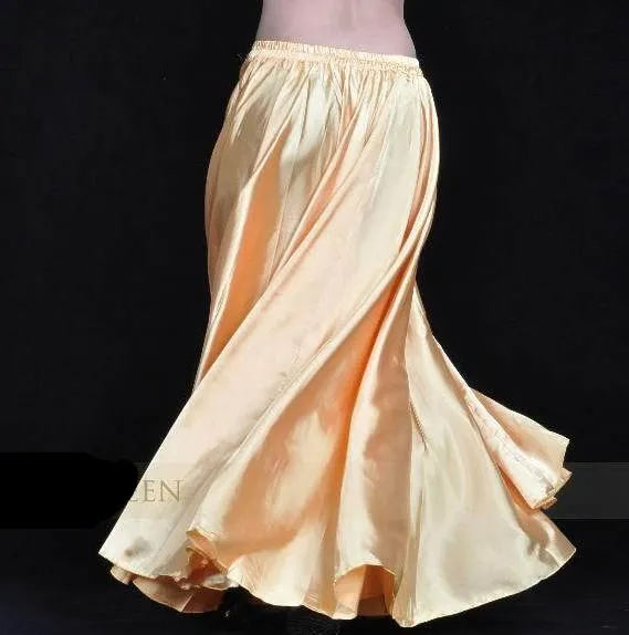 Shining Satin Long Skirt