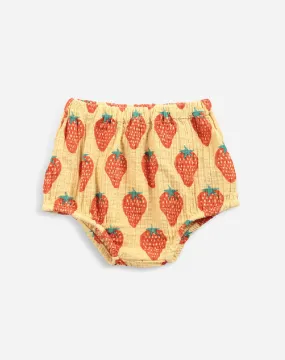 Strawberry Patterned Woven Bloomer