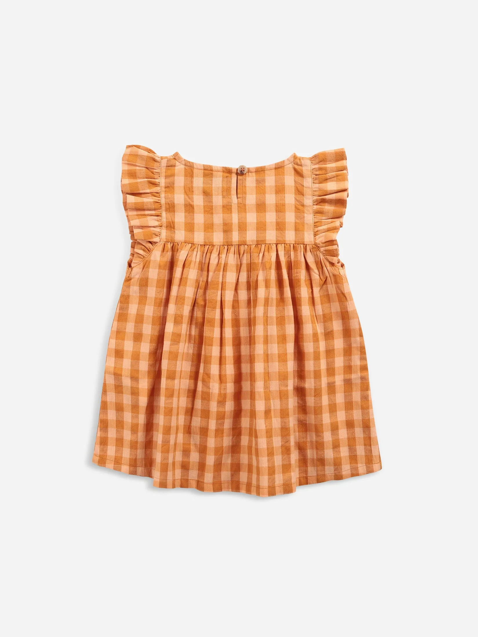 Vichy Patterned Woven Dress