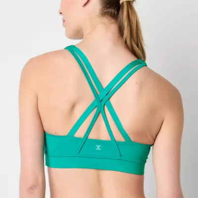 Xersion Medium Support Strappy Back Sports Bra