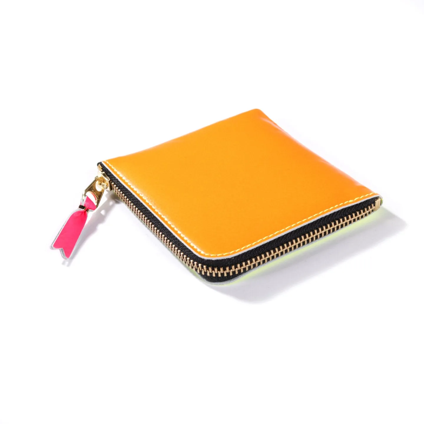 Yellow/Light Orange COMME DES GARCONS SA3100 Super Fluo Zip Wallet