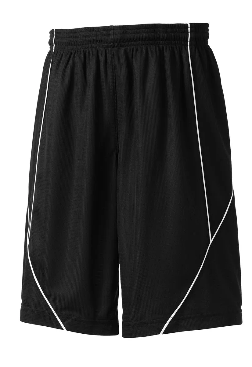 YT565 Sport-Tek® Youth PosiCharge® Mesh Reversible Spliced Short.