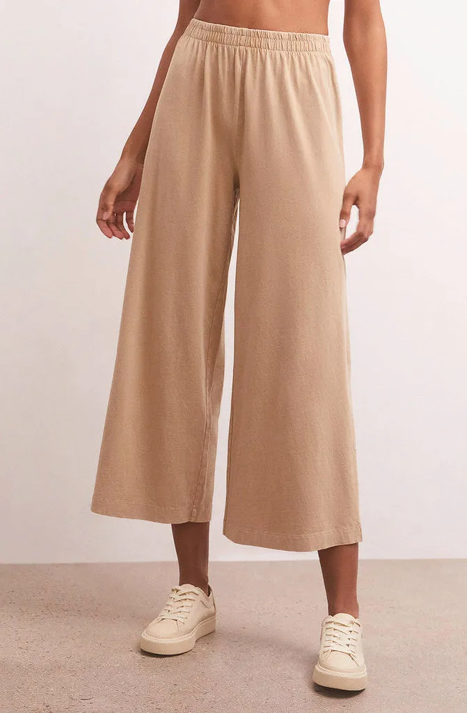 Z Supply Crop Flare Pant in Scout Jersey