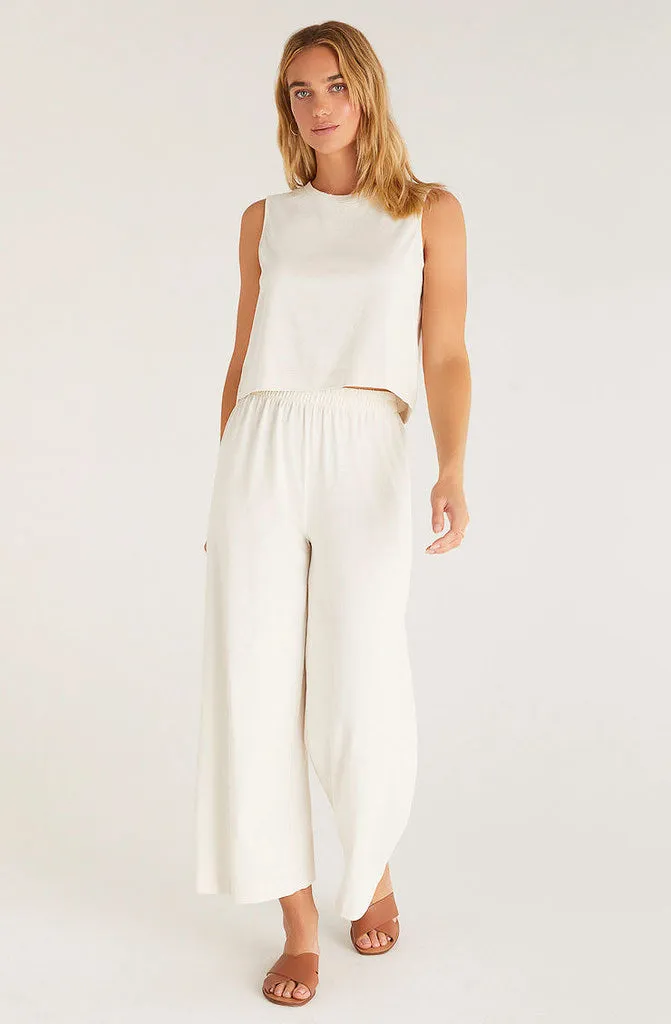 Z Supply Crop Flare Pant in Scout Jersey