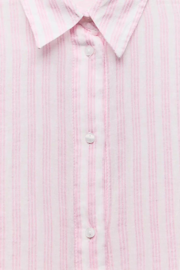 ZARA casual cotton stripe shirts