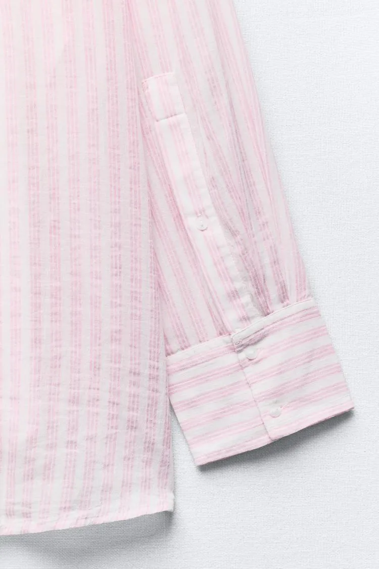 ZARA casual cotton stripe shirts