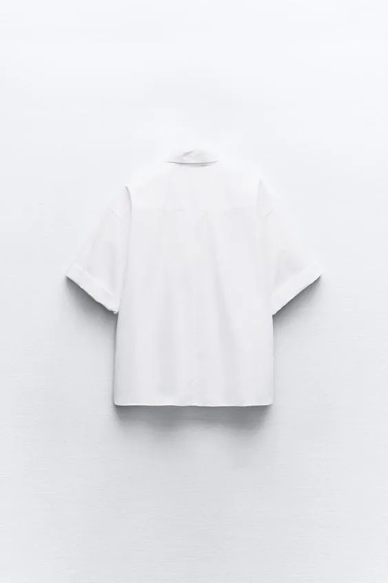 ZARA | Casual Long Sleeves Cotton Elegant Style